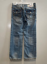 Load image into Gallery viewer, True Religion Kids Blue Medium Wash Denim Straight Leg Jeans Size 6
