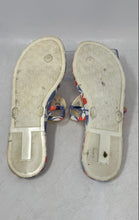 Load image into Gallery viewer, Lauren Ralph Lauren Womens Audrie Blue White Red Thong Sandals Size 8B
