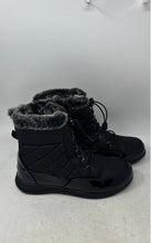 Load image into Gallery viewer, Totes Womens Lindsay Black Waterproof Quilted Drawstring Snow Boots Size 8W
