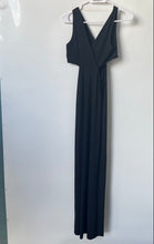 Load image into Gallery viewer, Forever 21 Womens Black Sleeveless Faux Wrap Side Cut-Out Maxi Dress Size S
