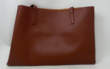 Load image into Gallery viewer, Vince Camuto Womens Brown Leather Double Handle Shoulder Purse
