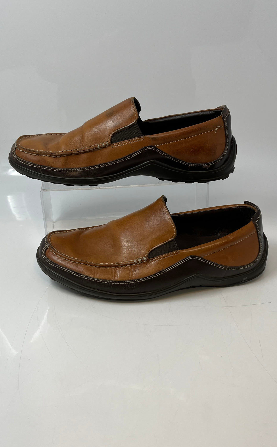 Cole Haan Mens Tucker Venetian Tan Closed Toe Slip-On Loafer Shoes Size 9.5