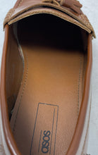 Load image into Gallery viewer, Asos Mens Brown Leather Tassel Moc Toe Slip-On Loafer Shoes Size 9
