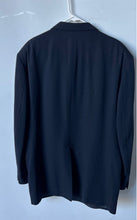 Load image into Gallery viewer, Stafford Mens Blue Worsted Wool Single-Breasted Two-Button Blazer No Size

