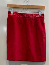 Load image into Gallery viewer, Authentic Moschino Womens Red Flat Front Side Zip Casual Mini Skirt Size 4
