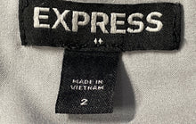 Load image into Gallery viewer, Express Womens Gray Knee Length Back Zip Straight &amp; Pencil Skirt Size 2
