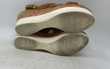 Load image into Gallery viewer, Cole Haan Womens Aislin Brown Open Toe Wedge Heel Slingback Sandals Size 7.5B
