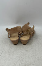 Load image into Gallery viewer, Clarks Womens Beige Suede Open Toe Wedge Strappy Sandals Size 8M
