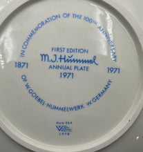 Load image into Gallery viewer, Lot Of 3 Pcs MJ Hummel First Edition Ceramic Decor Antique Collector Plate
