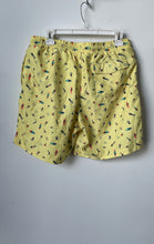 Load image into Gallery viewer, Club Room Mens Yellow Drawstring Elastic Waist Swim Shorts Size Medium
