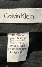 Load image into Gallery viewer, Calvin Klein Mens Blue Flat Front Straight Leg Pockets Dress Pants Size 40W/30L
