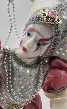 Load image into Gallery viewer, Collector's Choice Genuine Fine Bisque Porcelain Jester Harlequin Doll Wih COA
