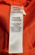 Load image into Gallery viewer, Chico's Womens Orange Roll Tab Sleeve Pockets Front Zipper Jacket Size 1
