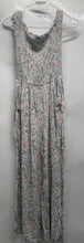 Load image into Gallery viewer, Guess Womens Light Gray Floral Print Wide Leg One-Piece Jumpsuit Size XS
