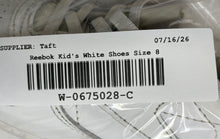 Load image into Gallery viewer, Reebok Kids Classic 100001398 White Leather Low Top Slip-On Sneaker Shoes Size 8
