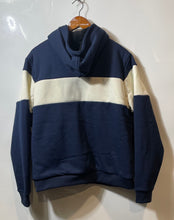 Load image into Gallery viewer, Reebok Mens Navy Blue White Long Sleeve Hooded Bomber Jacket Size Large With Tag
