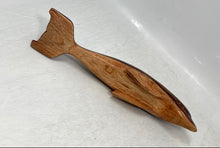 Load image into Gallery viewer, Brown Engraved Wood Home Decorative Dolphin Figurine Art Sculpture

