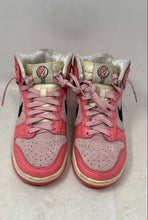 Load image into Gallery viewer, Nike Womens Dunk High DX3359-600 Pink Black Lace-Up Sneaker Shoes Size 6.5
