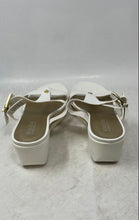 Load image into Gallery viewer, Kenneth Cole Reaction Womens White Buckle Wedge Platform Sandals Size 7.5
