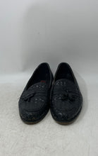 Load image into Gallery viewer, Rosina Ferragamo Mens Brown Woven Leather Tassel Slip-On Loafer Shoes Size 9
