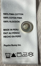 Load image into Gallery viewer, Psycho Bunny Mens Beige Short Sleeve Button Front Collared Polo Shirt Size 7
