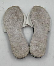 Load image into Gallery viewer, Authentic Karl Lagerfeld Womens Billi White Black Flat Slide Sandals Size 8M

