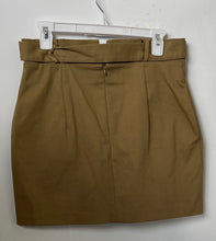Load image into Gallery viewer, Zara Womens Green Cargo Pockets Waist Tie Back Zip Mini Skirt Size Medium
