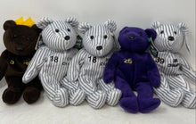 Load image into Gallery viewer, Lot Of 5 Pcs 1998 Salvino's Bamm Beano's Mixed Variety Plush Bear Toys With Tags
