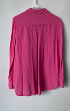 Load image into Gallery viewer, Zara Womens Pink Long Sleeve Collared Front Pocket Button-Up Shirt Size XS
