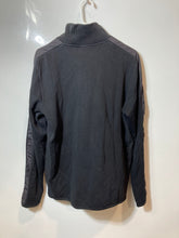 Load image into Gallery viewer, Hugo Boss Mens Black Cotton Long Sleeve Mock Neck 1/4 Zip Pullover Sweater Sz L
