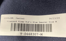 Load image into Gallery viewer, Vineyard Vines Kids Blue Heather 1/4 Zip Knitted Pullover Sweater Size M 12-14

