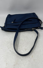 Load image into Gallery viewer, Giani Bernini Womens Blue Inner Pocket Adjustable Strap East West Crossbody Bag
