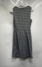 Load image into Gallery viewer, Old Navy Womens Gray White Striped Print Sleeveless Shift Dress Size S
