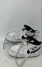 Load image into Gallery viewer, Nike Boys Air Jordan 1 DQ8425-132 White Black Leather Sneakers Shoes Size 8C
