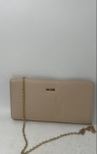 Load image into Gallery viewer, Aldo Womens Beige Faux Leather Inner Pockets Chain Strap Clutch Purse

