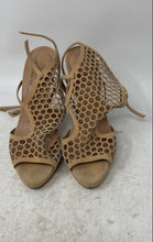 Load image into Gallery viewer, My Shoes Caio Castro Womens Beige Leather High Slingback Heels Size 8 B
