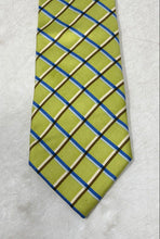 Load image into Gallery viewer, Hugo Boss Mens Multicolor Plaid Silk Keeper Loop Adjustable Pointed Tie
