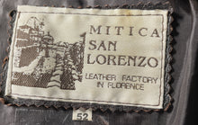 Load image into Gallery viewer, Mitica San Lorenzo Mens Brown Leather Long Sleeve Button-Front Jacket Size 52

