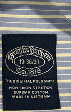 Load image into Gallery viewer, Brooks Brothers Mens Light Blue Striped Non-Iron Stretch Dress Shirt Size 36/37
