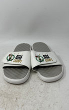 Load image into Gallery viewer, Islide Mens White Boston Celtics Open Toe NBA Champs Slide Sandals Size 10
