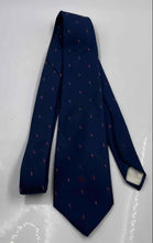 Load image into Gallery viewer, Christian Dior Mens Blue Red Printed Adjustable Long Formal Designer Tie
