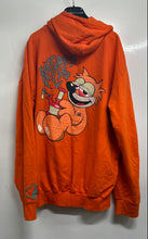 Load image into Gallery viewer, Twenty-Six Red Mens Orange Long Sleeve Kangaroo Pocket Pullover Hoodie Size L
