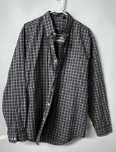 Load image into Gallery viewer, Van Heusen Mens Multicolor Plaid Print Classic Long Sleeve Dress Shirt Size L
