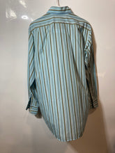 Load image into Gallery viewer, Lacoste Mens Multicolor Striped Cotton Collared Long Sleeve Dress Shirt Size 40
