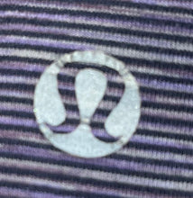 Load image into Gallery viewer, Lululemon Womens Purple Black Striped Activewear Capri Leggings Size 6
