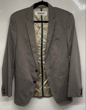 Load image into Gallery viewer, Zara Mens Gray Notch Lapel Single-Breasted Two-Button Blazer Jacket Size 36
