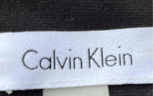 Load image into Gallery viewer, Calvin Klein Womens Black And White Striped Sleeveless Fit &amp; Flare Dress Size 6
