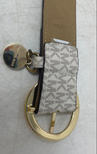 Load image into Gallery viewer, Michael Kors Womens White Gray Signature Adjustable Dress Belt Size Large
