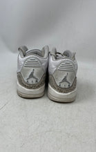Load image into Gallery viewer, Nike Boys Air Jordan 3 DM0967-111 White Gray Lace-Up Sneakers Shoes Size 4.5Y
