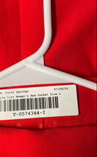 Load image into Gallery viewer, StyleList By Micaela Womens Red Peak Lapel Double-Breasted Blazer Sz L With Tag
